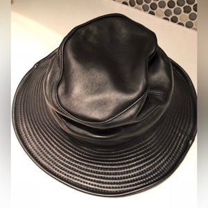 leather hat